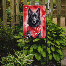 Load image into Gallery viewer, Belgian Sheepdog Valentine’s Day Garden Flag – Dog-Themed Heart Yard Decor