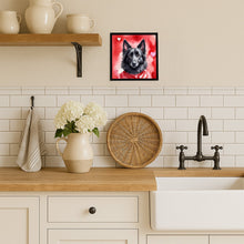 Load image into Gallery viewer, Belgian Sheepdog My Valentine Framed Metal Print