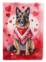 Load image into Gallery viewer, Belgian Tervuren Valentine’s Day Garden Flag – Dog-Themed Heart Yard Decor