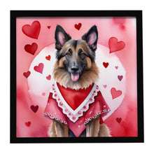 Load image into Gallery viewer, Belgian Tervuren My Valentine Framed Metal Print