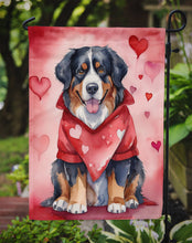 Load image into Gallery viewer, Bernese Mountain Dog Valentine’s Day Garden Flag – Dog-Themed Heart Yard Decor
