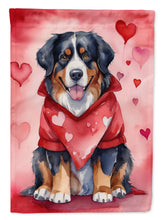 Load image into Gallery viewer, Bernese Mountain Dog Valentine’s Day Garden Flag – Dog-Themed Heart Yard Decor