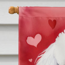 Load image into Gallery viewer, Bichon Frise My Valentine House Flag