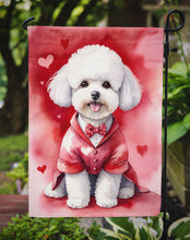 Load image into Gallery viewer, Bichon Frise Valentine’s Day Garden Flag – Dog-Themed Heart Yard Decor