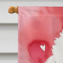 Load image into Gallery viewer, Bichon Frise My Valentine House Flag