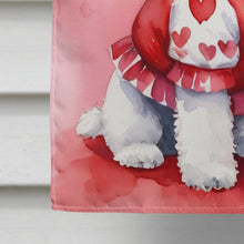 Load image into Gallery viewer, Bichon Frise My Valentine House Flag