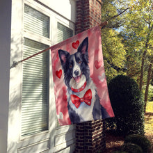 Load image into Gallery viewer, Border Collie My Valentine House Flag