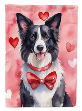 Load image into Gallery viewer, Border Collie My Valentine House Flag