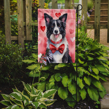 Load image into Gallery viewer, Border Collie Valentine’s Day Garden Flag – Dog-Themed Heart Yard Decor