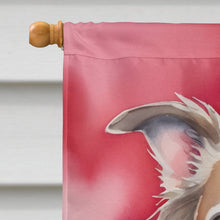 Load image into Gallery viewer, Borzoi My Valentine House Flag