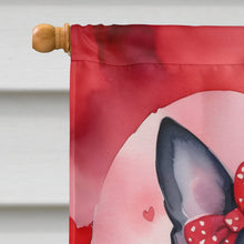 Load image into Gallery viewer, Boston Terrier My Valentine House Flag