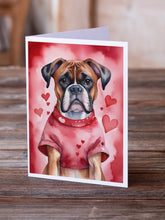 Load image into Gallery viewer, Boxer My Valentine Greeting Cards - Blank Note Cards – 8-Pack of Artist-Designed Cards with Envelopes
