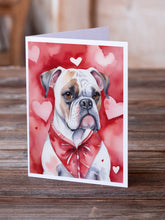 Load image into Gallery viewer, Boxer My Valentine Greeting Cards - Blank Note Cards – 8-Pack of Artist-Designed Cards with Envelopes