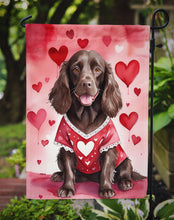 Load image into Gallery viewer, Boykin Spaniel Valentine’s Day Garden Flag – Dog-Themed Heart Yard Decor