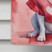 Load image into Gallery viewer, Bull Terrier My Valentine House Flag