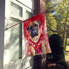 Load image into Gallery viewer, Bullmastiff My Valentine House Flag