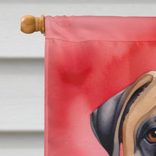 Load image into Gallery viewer, Bullmastiff My Valentine House Flag