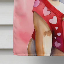 Load image into Gallery viewer, Bullmastiff My Valentine House Flag