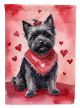 Load image into Gallery viewer, Cairn Terrier My Valentine House Flag