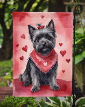 Load image into Gallery viewer, Cairn Terrier Valentine’s Day Garden Flag – Dog-Themed Heart Yard Decor