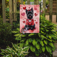 Load image into Gallery viewer, Cairn Terrier Valentine’s Day Garden Flag – Dog-Themed Heart Yard Decor