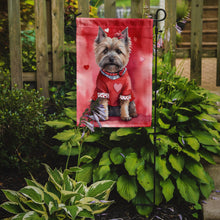 Load image into Gallery viewer, Cairn Terrier Valentine’s Day Garden Flag – Dog-Themed Heart Yard Decor