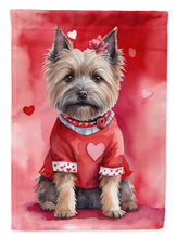 Load image into Gallery viewer, Cairn Terrier Valentine’s Day Garden Flag – Dog-Themed Heart Yard Decor