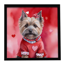 Load image into Gallery viewer, Cairn Terrier My Valentine Framed Metal Print