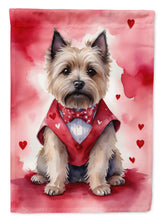 Load image into Gallery viewer, Cairn Terrier Valentine’s Day Garden Flag – Dog-Themed Heart Yard Decor