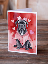 Load image into Gallery viewer, Cane Corso My Valentine Greeting Cards - Blank Note Cards – 8-Pack of Artist-Designed Cards with Envelopes