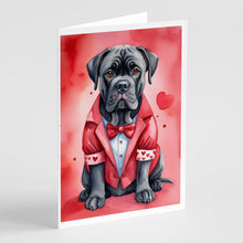 Load image into Gallery viewer, Cane Corso My Valentine Greeting Cards - Blank Note Cards – 8-Pack of Artist-Designed Cards with Envelopes