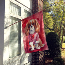 Load image into Gallery viewer, Cavalier Spaniel My Valentine House Flag