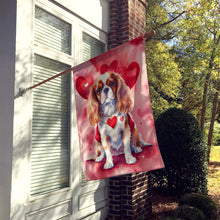 Load image into Gallery viewer, Cavalier Spaniel My Valentine House Flag