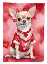 Load image into Gallery viewer, Chihuahua Valentine’s Day Garden Flag – Dog-Themed Heart Yard Decor