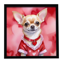 Load image into Gallery viewer, Chihuahua My Valentine Framed Metal Print