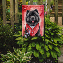 Load image into Gallery viewer, Chow Chow Valentine’s Day Garden Flag – Dog-Themed Heart Yard Decor