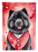 Load image into Gallery viewer, Chow Chow Valentine’s Day Garden Flag – Dog-Themed Heart Yard Decor