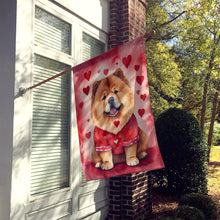 Load image into Gallery viewer, Chow Chow My Valentine House Flag