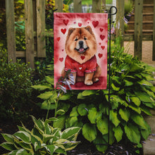 Load image into Gallery viewer, Chow Chow Valentine’s Day Garden Flag – Dog-Themed Heart Yard Decor