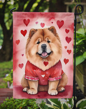 Load image into Gallery viewer, Chow Chow Valentine’s Day Garden Flag – Dog-Themed Heart Yard Decor