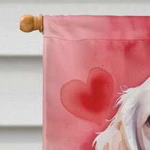 Load image into Gallery viewer, Clumber Spaniel My Valentine House Flag