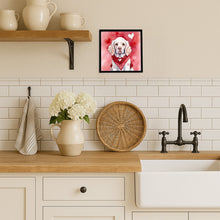 Load image into Gallery viewer, Clumber Spaniel My Valentine Framed Metal Print