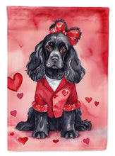 Load image into Gallery viewer, Cocker Spaniel Valentine’s Day Garden Flag – Dog-Themed Heart Yard Decor