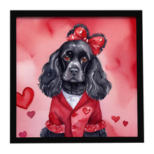 Load image into Gallery viewer, Cocker Spaniel My Valentine Framed Metal Print
