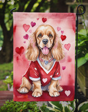 Load image into Gallery viewer, Cocker Spaniel Valentine’s Day Garden Flag – Dog-Themed Heart Yard Decor