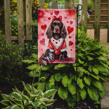 Load image into Gallery viewer, Cocker Spaniel Valentine’s Day Garden Flag – Dog-Themed Heart Yard Decor