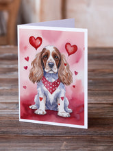 Load image into Gallery viewer, Cocker Spaniel My Valentine Greeting Cards - Blank Note Cards – 8-Pack of Artist-Designed Cards with Envelopes