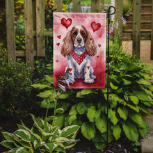 Load image into Gallery viewer, Cocker Spaniel Valentine’s Day Garden Flag – Dog-Themed Heart Yard Decor