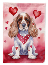 Load image into Gallery viewer, Cocker Spaniel Valentine’s Day Garden Flag – Dog-Themed Heart Yard Decor