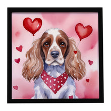 Load image into Gallery viewer, Cocker Spaniel My Valentine Framed Metal Print